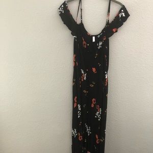 Black floral Maxi